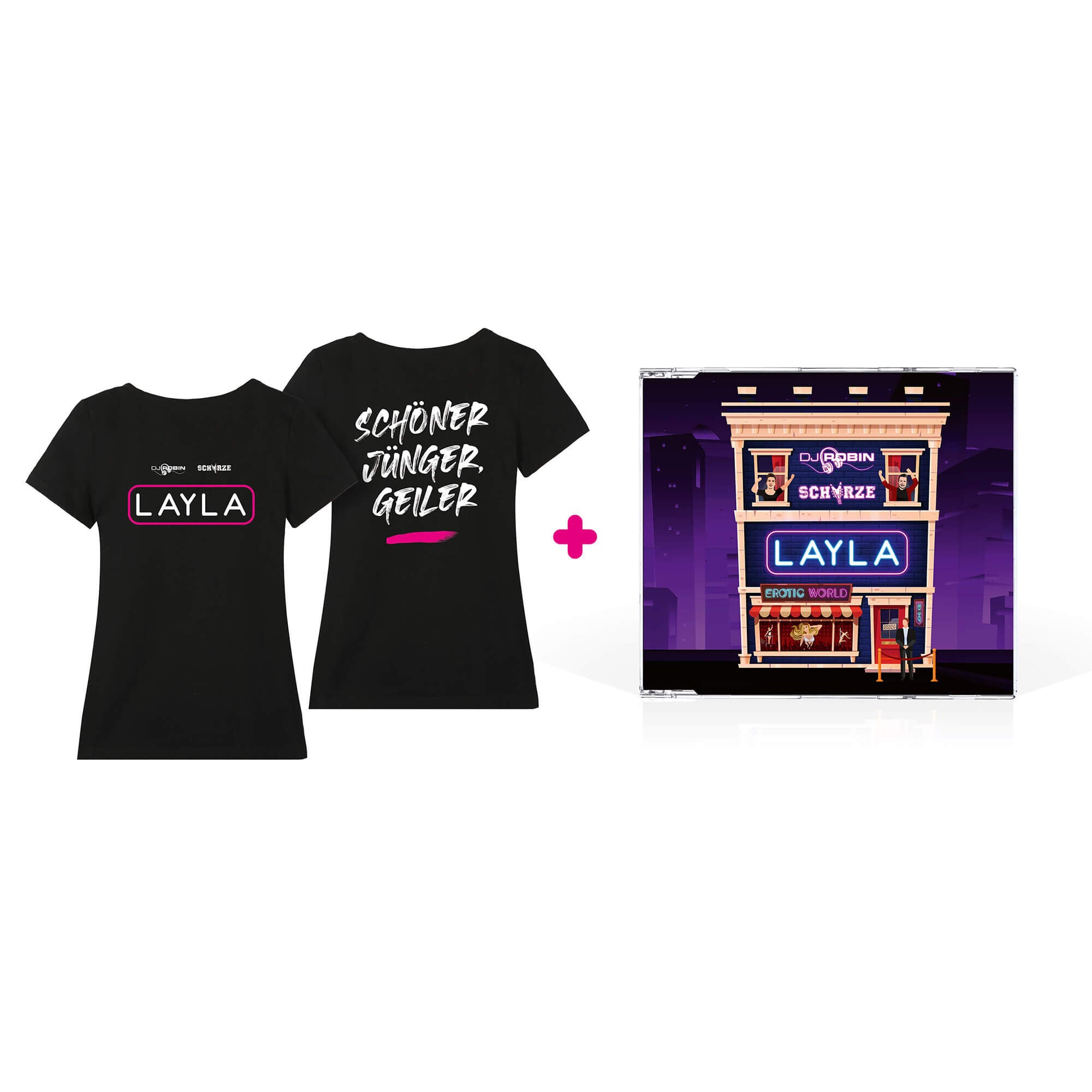 DJ Robin & Schürze Layla CD + Girlie Shirt 95279