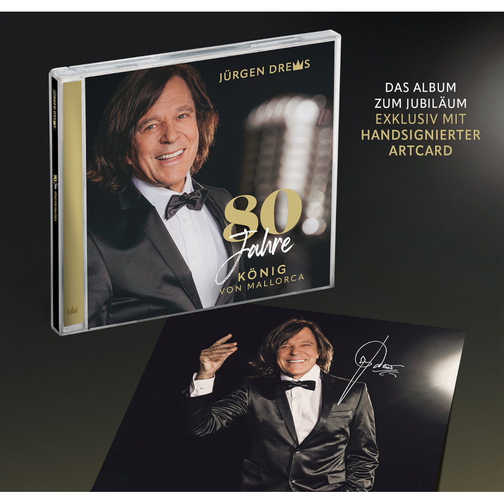 Jürgen Drews 80 Jahre König Von Mallorca CD + Signed Art Card 422340
