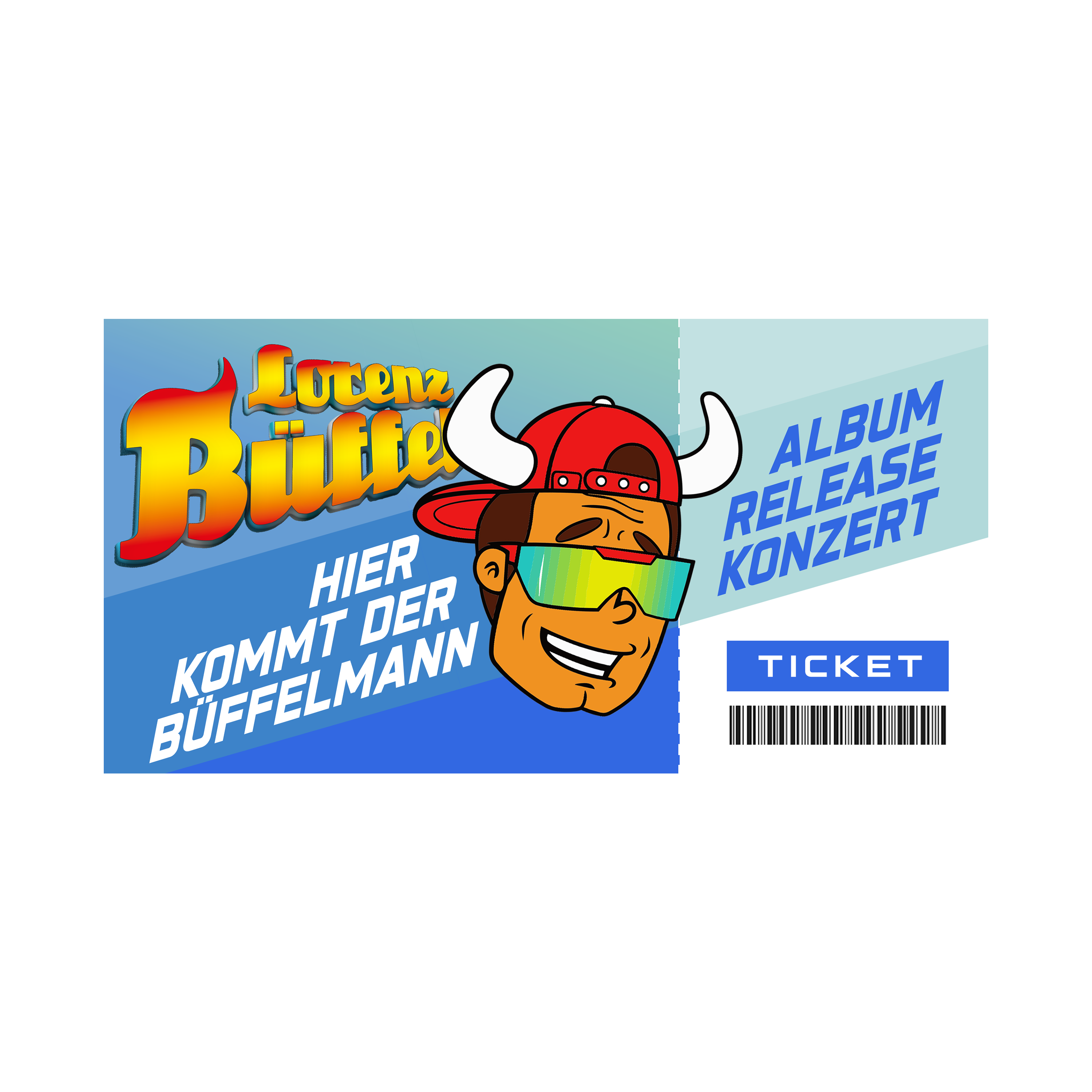 Lorenz Büffel Hier Kommt der Büffelmann Signierte Jewelcase CD + Album Release Konzert Ticket Berlin (Hardticket) 447324